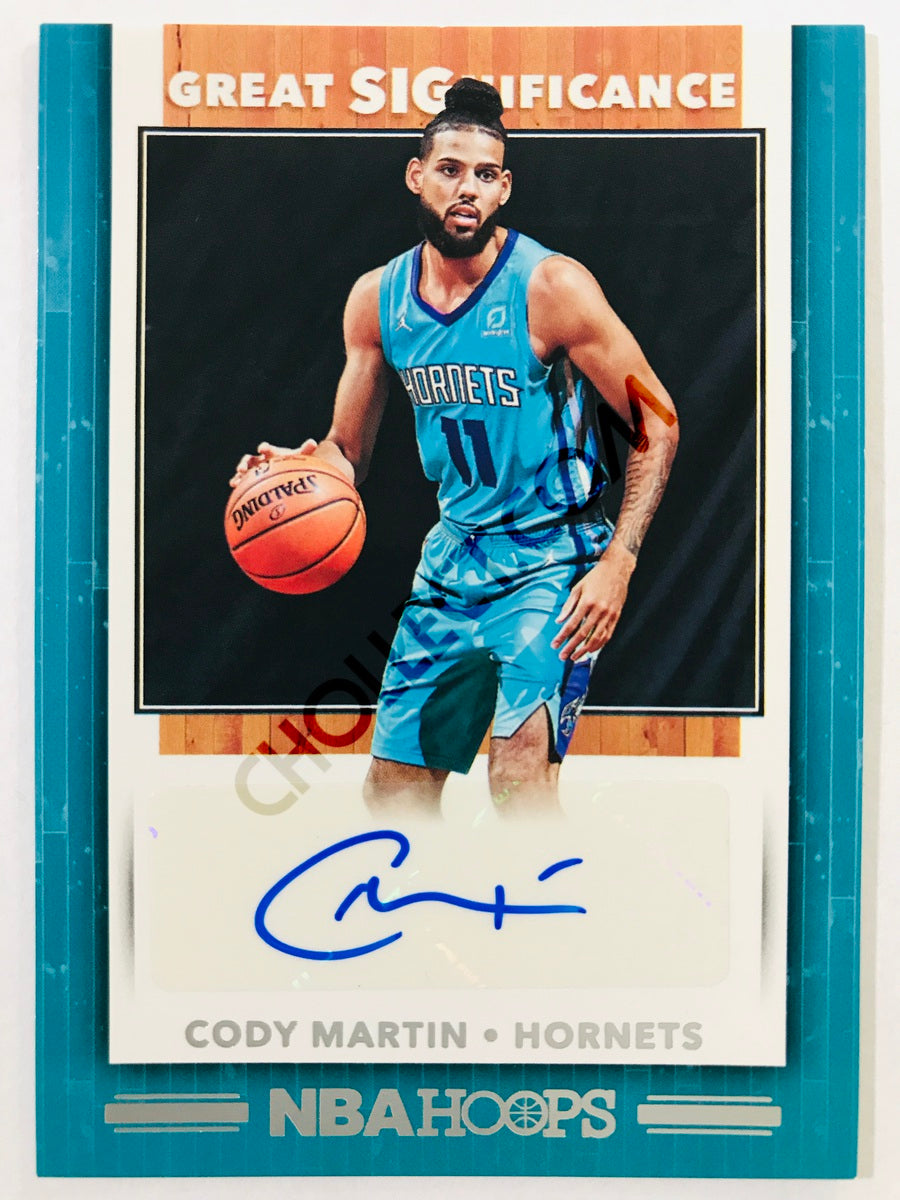 Cody Martin - Charlotte Hornets 2019-20 Panini Hoops Great Significance Auto #31