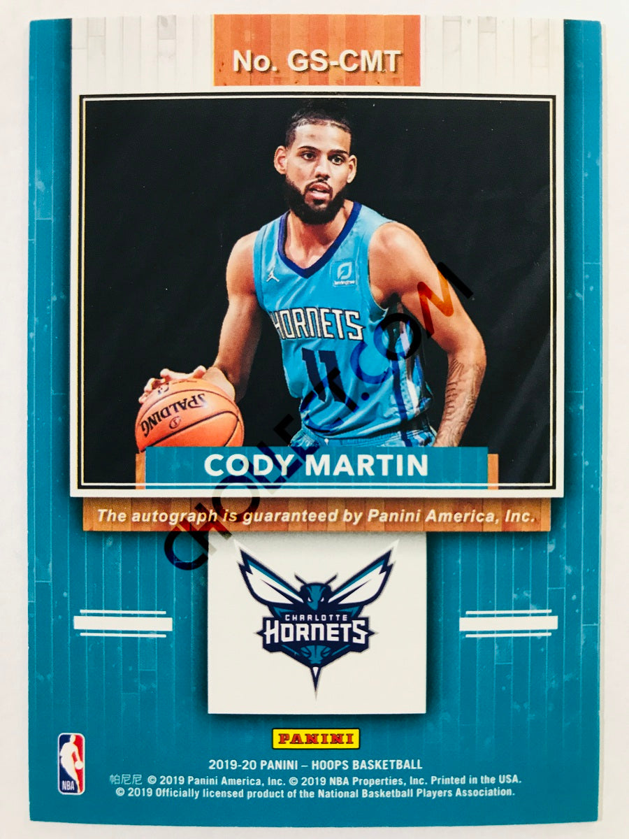 Cody Martin - Charlotte Hornets 2019-20 Panini Hoops Great Significance Auto #31