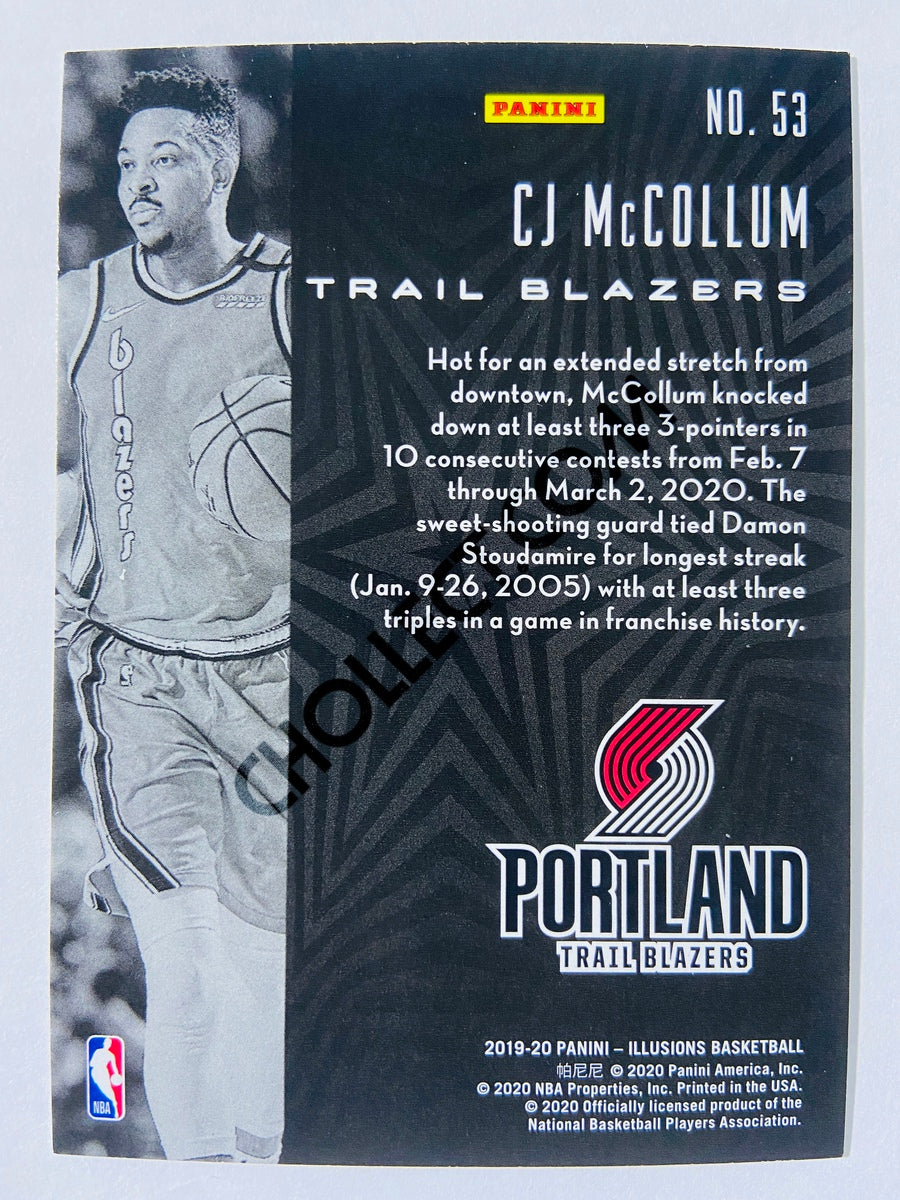 CJ McCollum - Portland Trail Blazers 2019-20 Panini Illusions #53