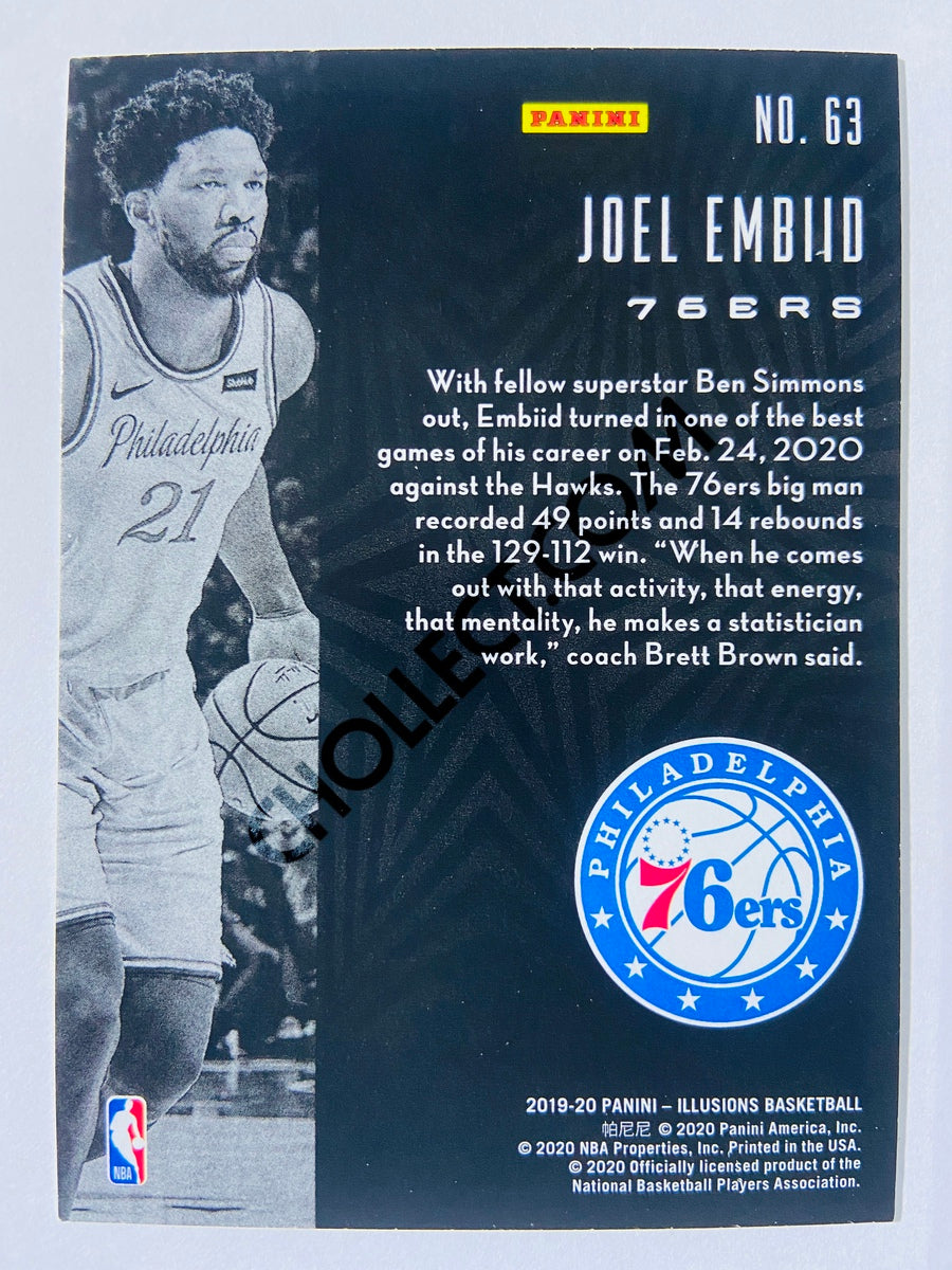 Joel Embiid - Philadelphia 76ers 2019-20 Panini Illusions #63