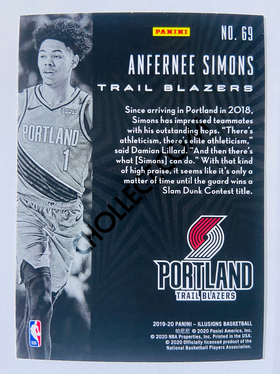 Anfernee Simons - Portland Trail Blazers 2019-20 Panini Illusions #69