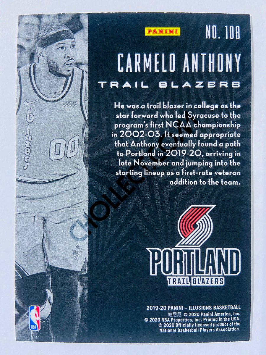 Carmelo Anthony - Portland Trail Blazers 2019-20 Panini Illusions #108