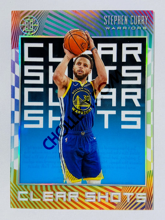 Stephen Curry - Golden State Warriors 2019-20 Panini Illusions Clear Shots Acetate #9