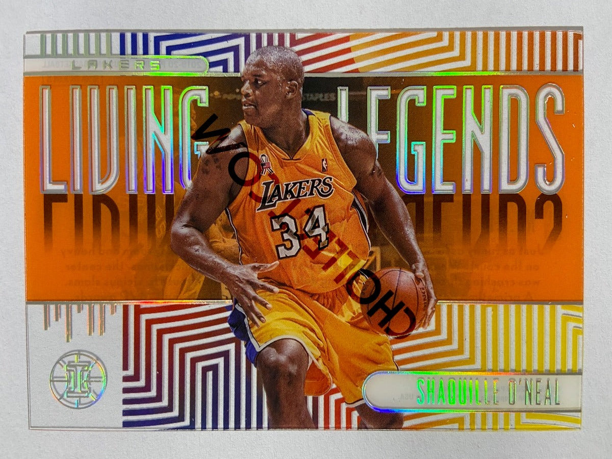 Shaquille O'Neal – Los Angeles Lakers 2019-20 Panini Illusions Living Legends Acetate Orange Parallel #16