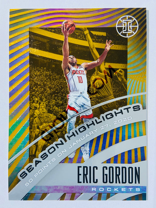 Eric Gordon - Houston Rockets 2019-20 Panini Illusions Season Highlights Orange Parallel #17 | 071/125