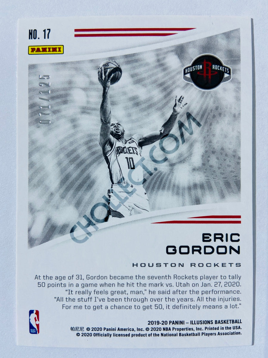 Eric Gordon - Houston Rockets 2019-20 Panini Illusions Season Highlights Orange Parallel #17 | 071/125