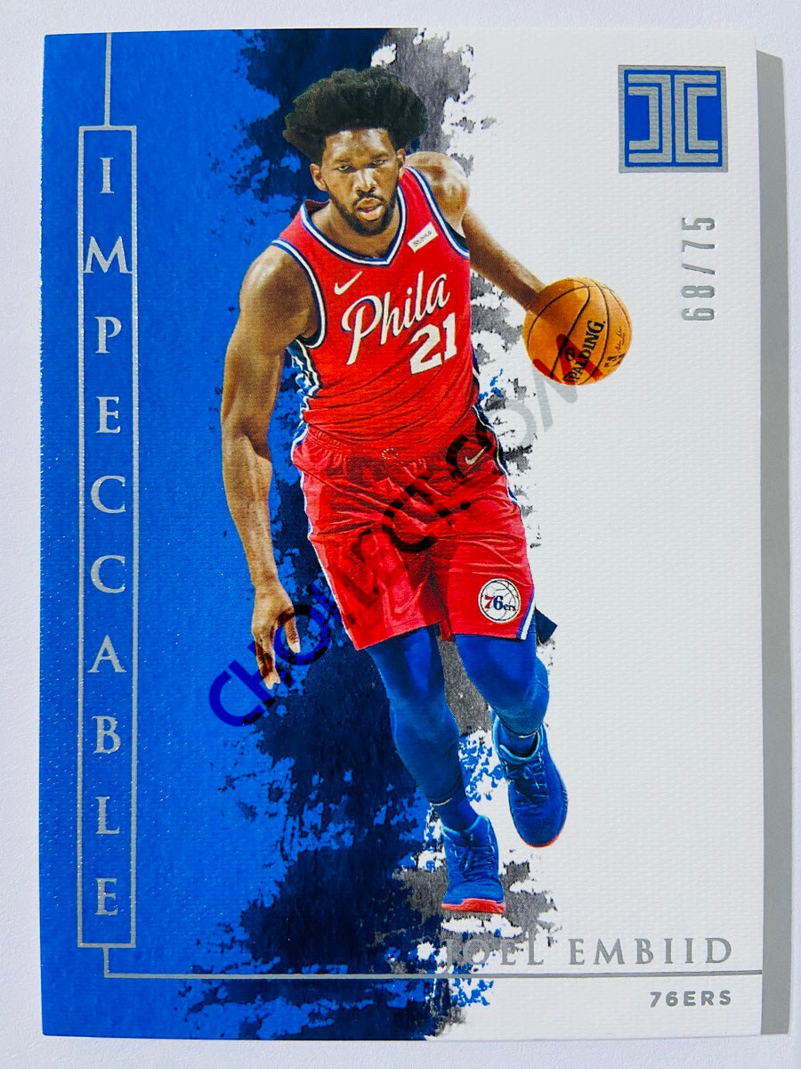 Joel Embiid - Philadelphia 76ers 2019-20 Panini Impeccable #15 | 68/75