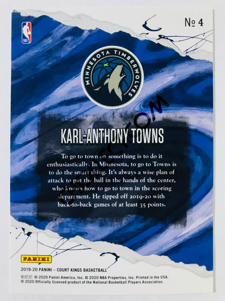 Karl-Anthony Towns - Minnesota Timberwolves 2019-20 Panini Court Kings #4