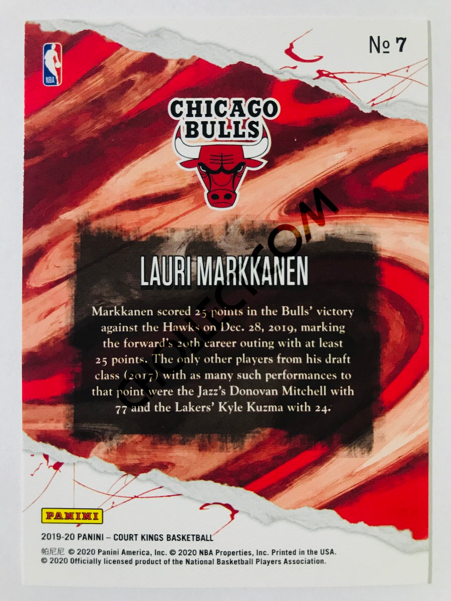 Lauri Markkanen - Chicago Bulls 2019-20 Panini Court Kings #7