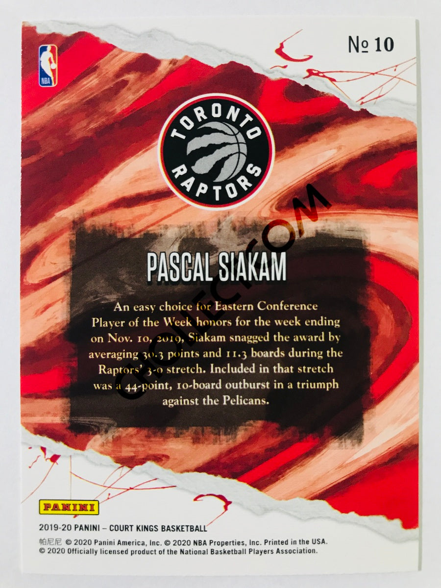 Pascal Siakam - Toronto Raptors 2019-20 Panini Court Kings #10