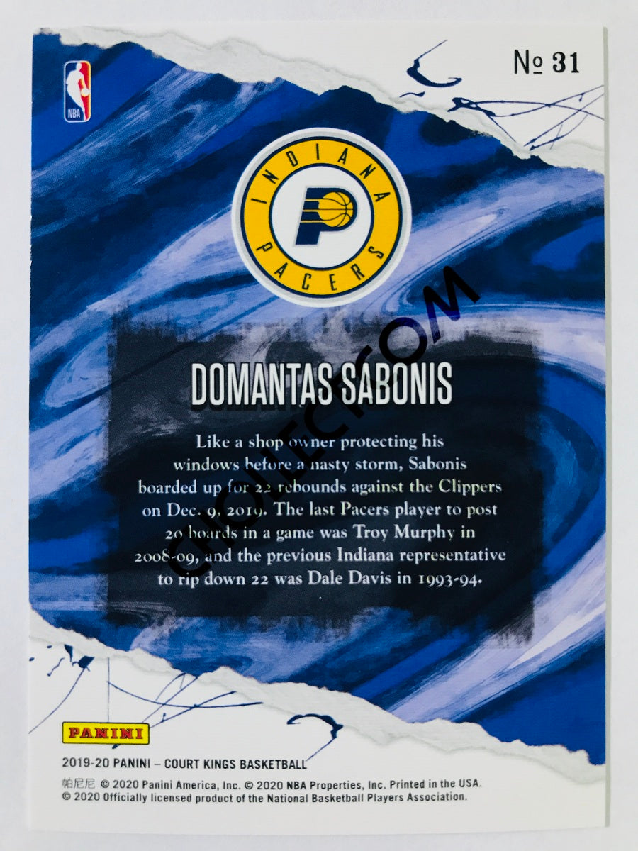 Domantas Sabonis - Indiana Pacers 2019-20 Panini Court Kings #31