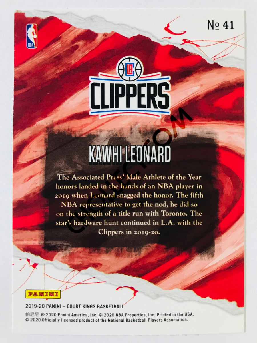 Kawhi Leonard - Los Angeles Clippers 2019-20 Panini Court Kings #41