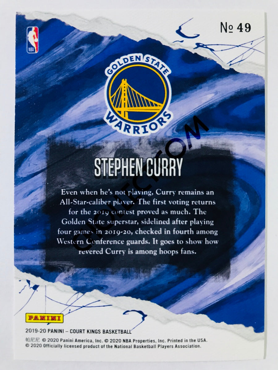 Stephen Curry - Golden State Warriors 2019-20 Panini Court Kings #49