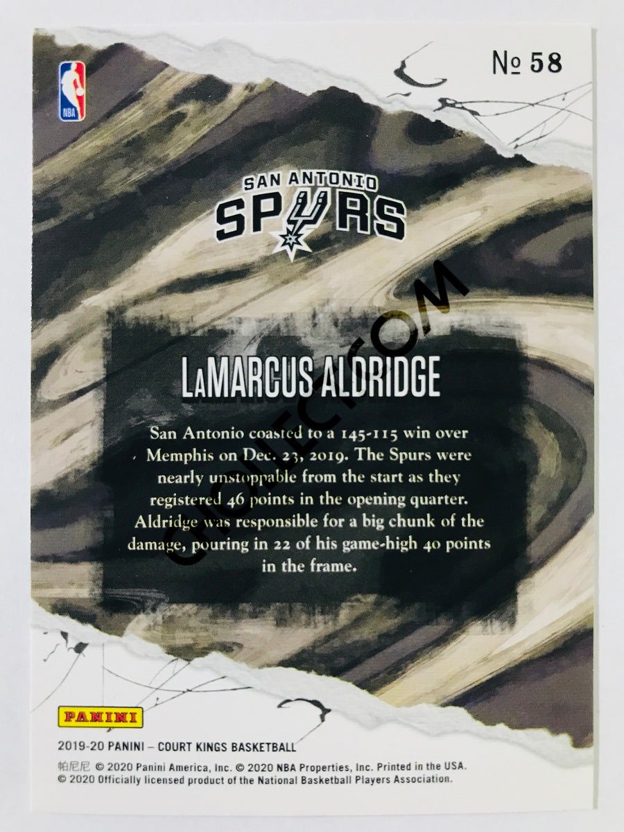 LaMarcus Aldridge - San Antonio Spurs 2019-20 Panini Court Kings #58