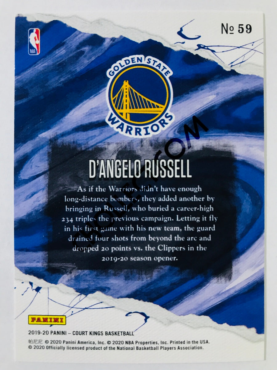 D'Angelo Russell - Golden State Warriors 2019-20 Panini Court Kings #59