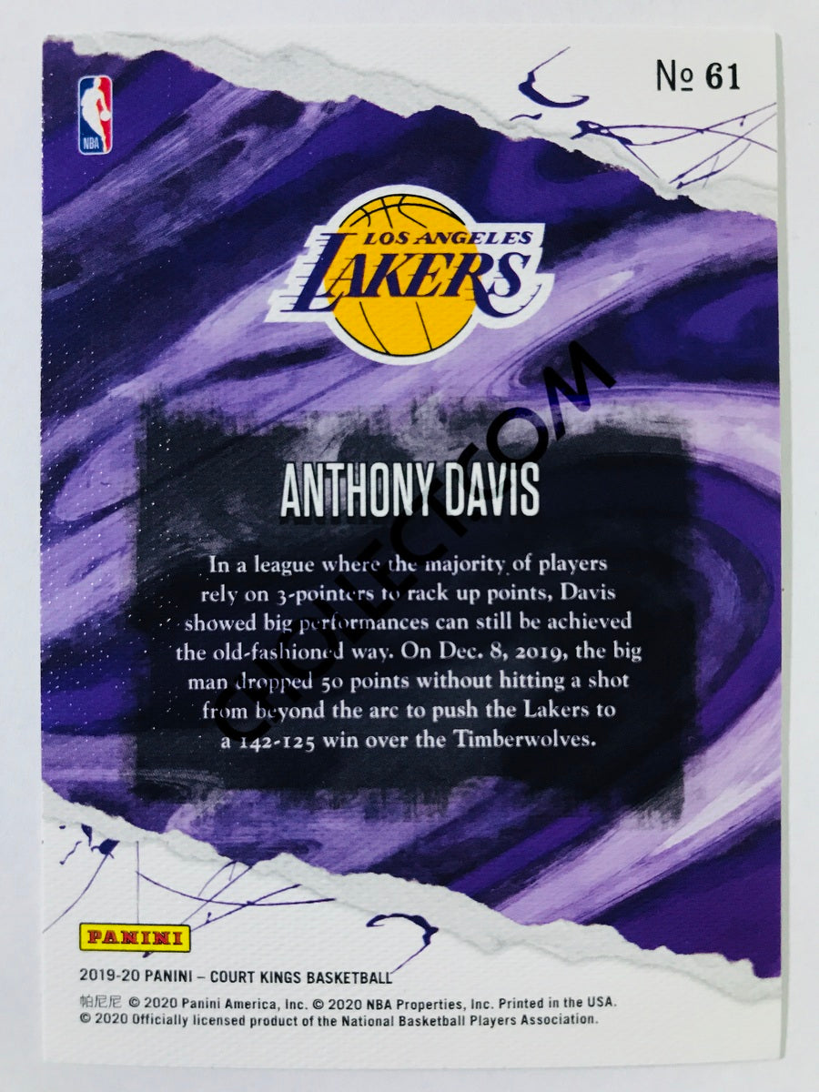 Anthony Davis - Los Angeles Lakers 2019-20 Panini Court Kings #61