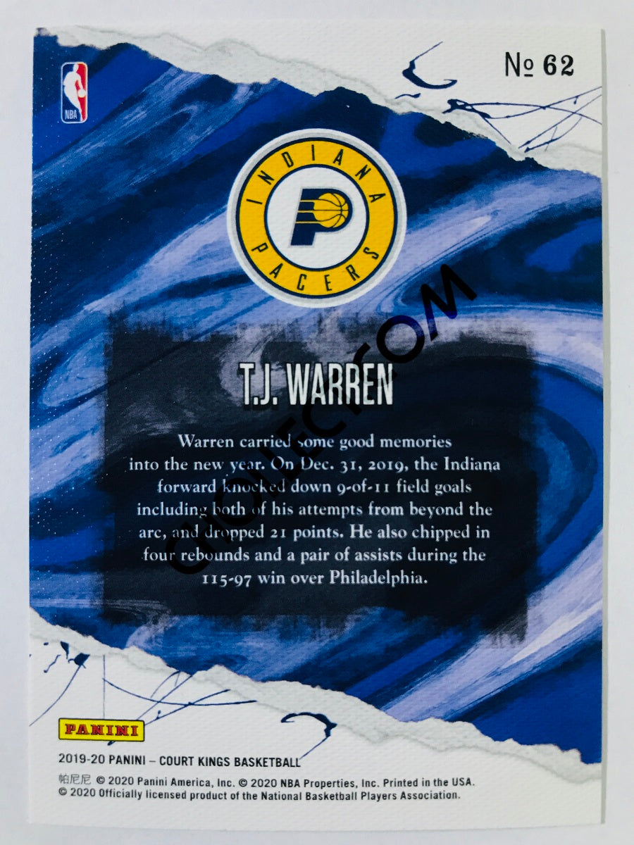 T.J. Warren - Indiana Pacers 2019-20 Panini Court Kings #62