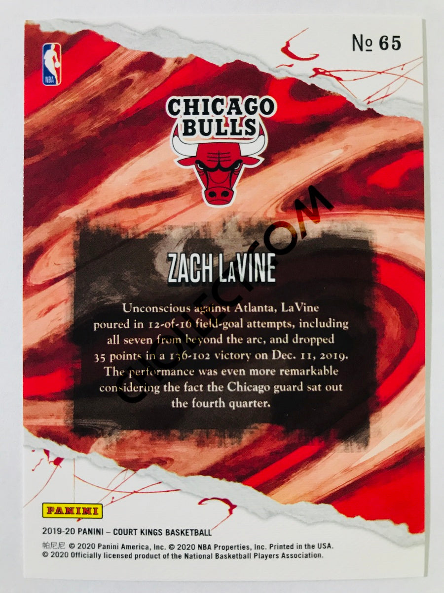 Zach LaVine - Chicago Bulls 2019-20 Panini Court Kings #65