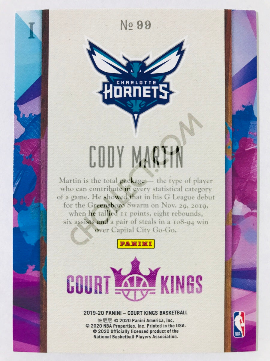 Cody Martin - Charlotte Hornets 2019-20 Panini Court Kings RC Rookie Level I #99