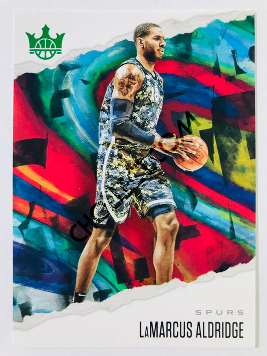 LaMarcus Aldridge - San Antonio Spurs 2019-20 Panini Court Kings #58  Jade Parallel #/25