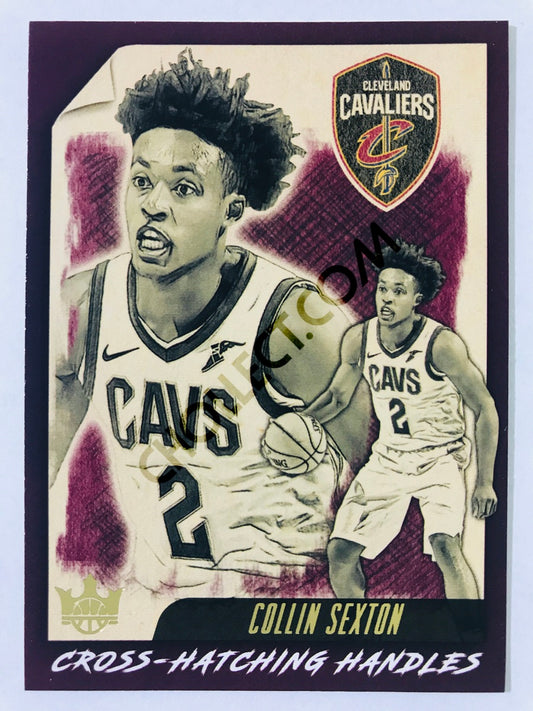 Collin Sexton - Cleveland Cavaliers 2019-20 Panini Court Kings Cross-Hatching Handles Insert #15