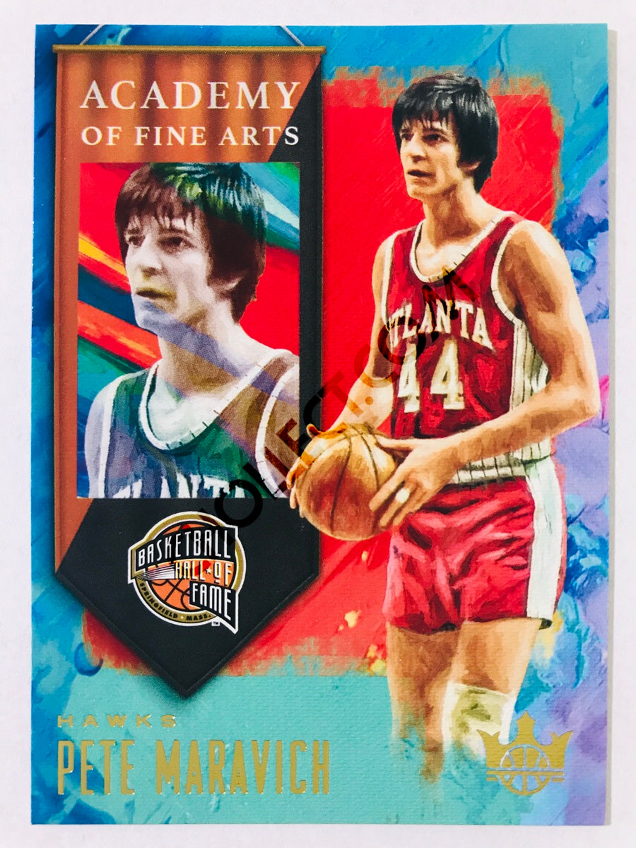 Pete Maravich - Atlanta Hawks 2019-20 Panini Court Kings Academy of Fine Arts Insert #11