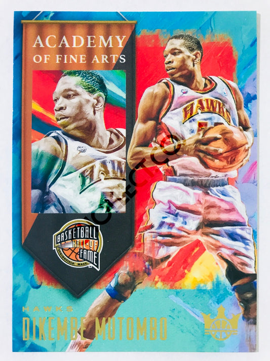 Dikembe Mutombo - Atlanta Hawks 2019-20 Panini Court Kings Academy of Fine Arts Insert #25