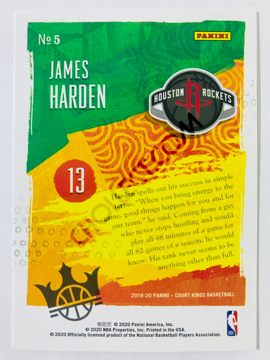 James Harden - Houston Rockets 2019-20 Panini Court Kings Modern Strokes Insert #5