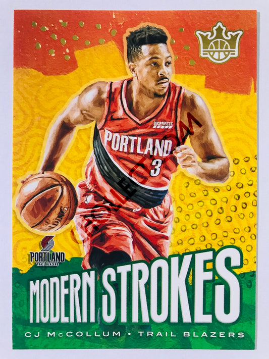 CJ McCollum - Portland Trail Blazers 2019-20 Panini Court Kings Modern Strokes Insert #12