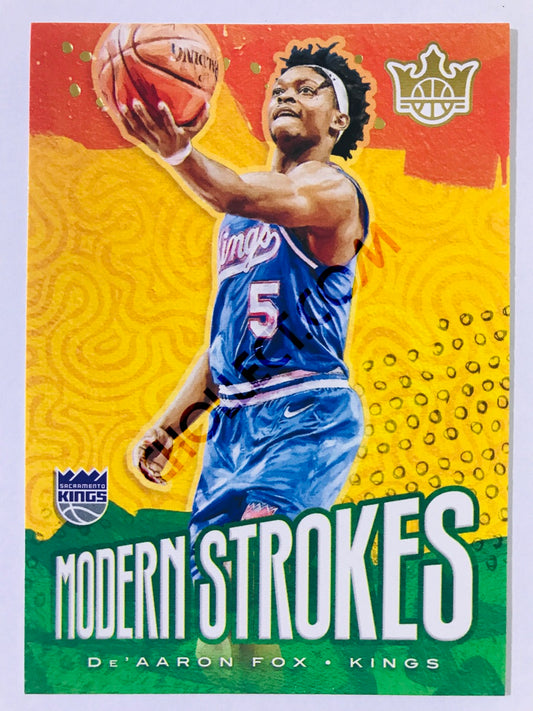 De'Aaron Fox - Sacramento Kings 2019-20 Panini Court Kings Modern Strokes Insert #19