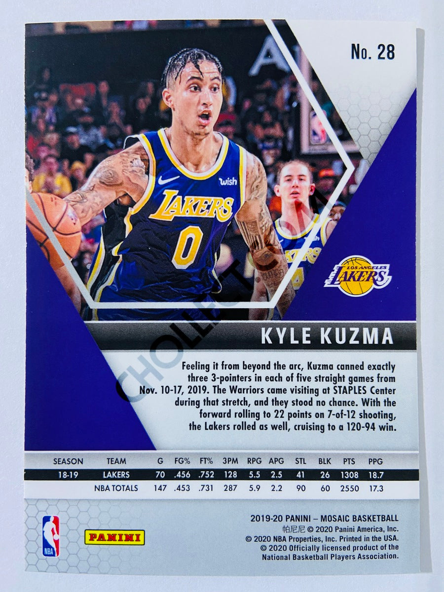 Kyle Kuzma - Los Angeles Lakers 2019-20 Panini Mosaic #28