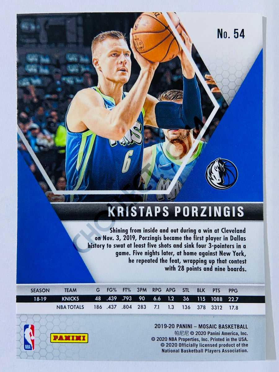 Kristaps Porzingis - Dallas Mavericks 2019-20 Panini Mosaic #54