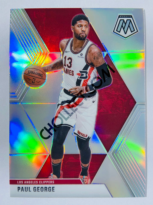 Paul George - Los Angeles Clippers 2019-20 Panini Mosaic Silver Parallel #108