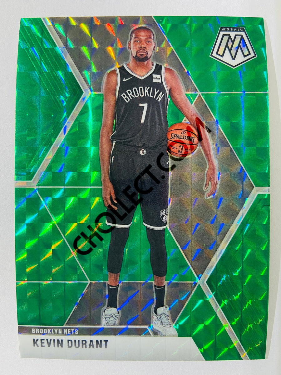 Kevin Durant - Brooklyn Nets 2019-20 Panini Mosaic Green Parallel #1