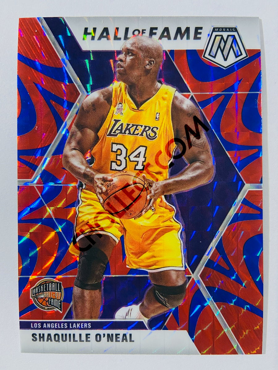 Shaquille O'Neal – Los Angeles Lakers 2019-20 Panini Mosaic Hall of Fame Reactive Blue Parallel #281