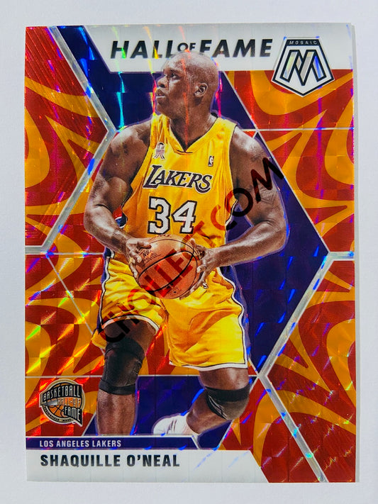 Shaquille O'Neal – Los Angeles Lakers 2019-20 Panini Mosaic Hall of Fame Reactive Orange Parallel #281