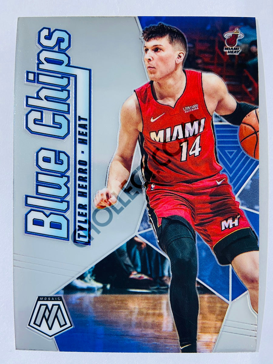 Tyler Herro - Miami Heat 2019-20 Panini Mosaic Blue Chips Rookie #3