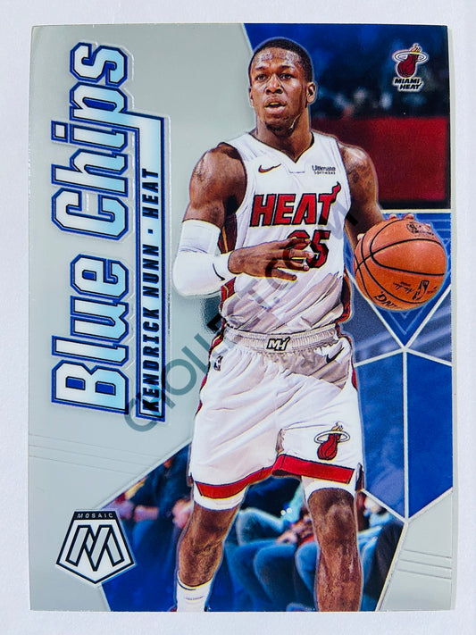 Kendrick Nunn - Miami Heat 2019-20 Panini Mosaic Blue Chips Rookie #5