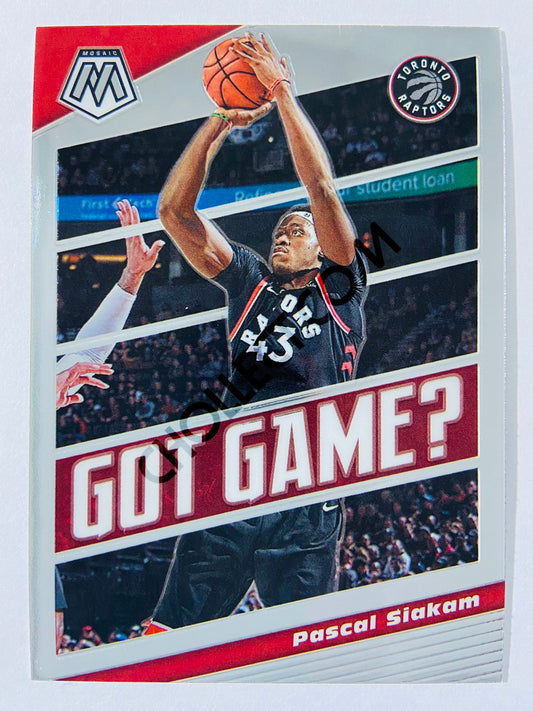 Pascal Siakam - Toronto Raptors 2019-20 Panini Mosaic Got Game? Insert #5