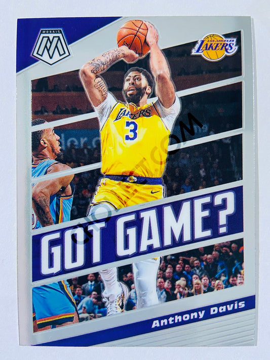 Anthony Davis - Los Angeles Lakers 2019-20 Panini Mosaic Got Game? Insert #6