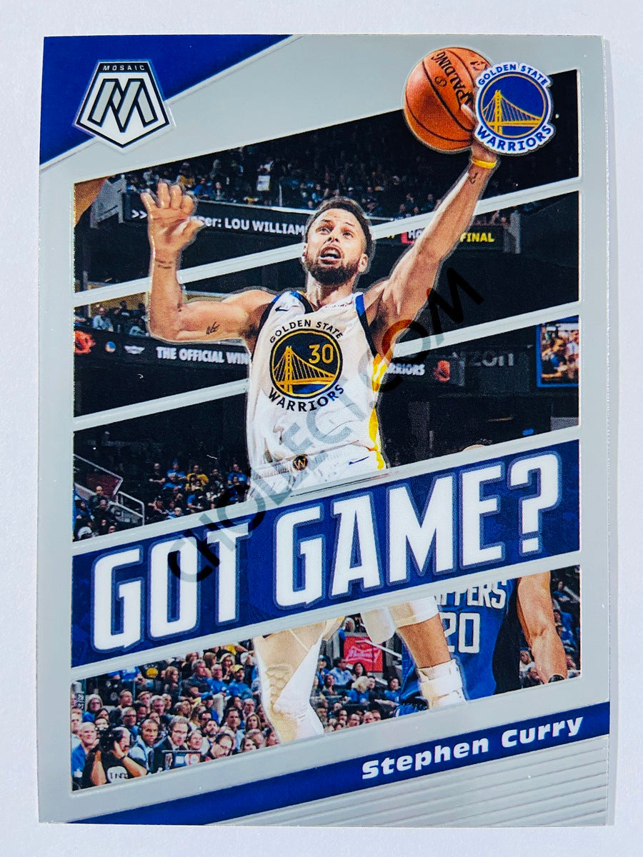 Stephen Curry - Golden State Warriors 2019-20 Panini Mosaic Got Game? Insert #9