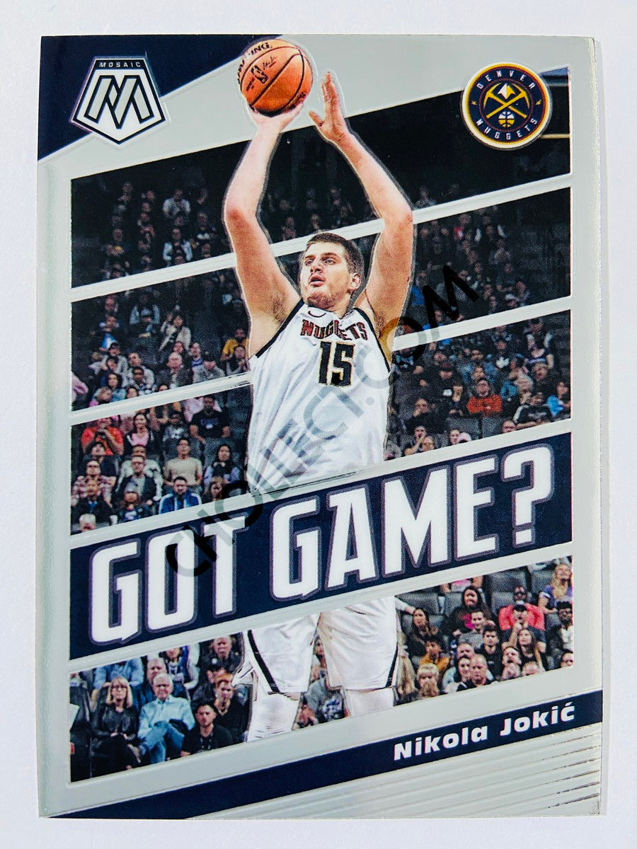 Nikola Jokic - Denver Nuggets 2019-20 Panini Mosaic Got Game? Insert #19