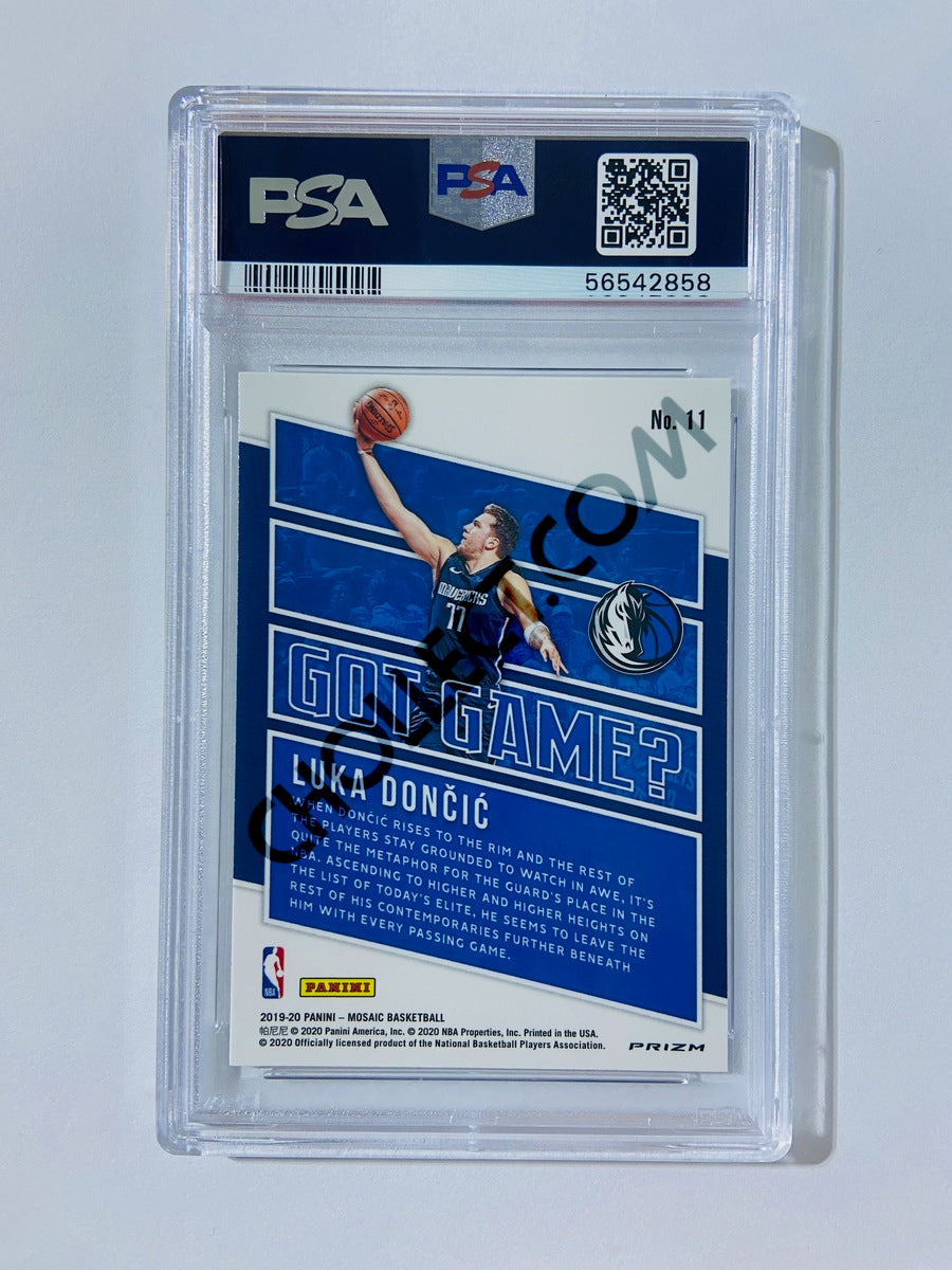 Luka Doncic – Dallas Mavericks 2019-20 Panini Mosaic Got Game? Mosaic Parallel #11 [PSA 10] SN: 56542858