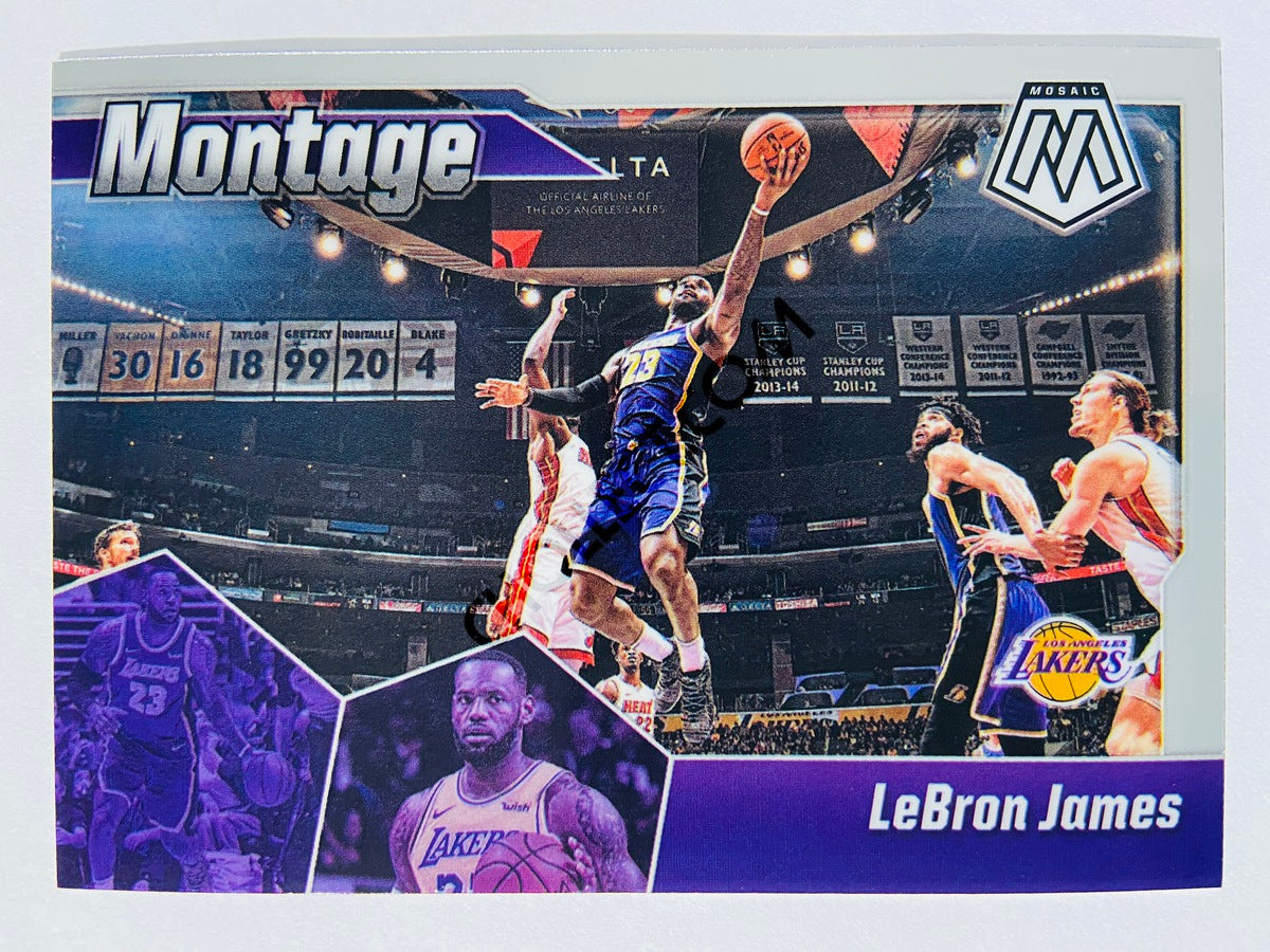 LeBron James - Los Angeles Lakers 2019-20 Panini Mosaic Montage Insert #10