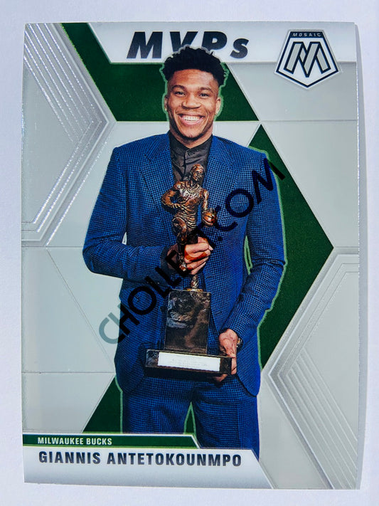 Giannis Antetokounmpo - Milwaukee Bucks 2019-20 Panini Mosaic MVPs Insert #297