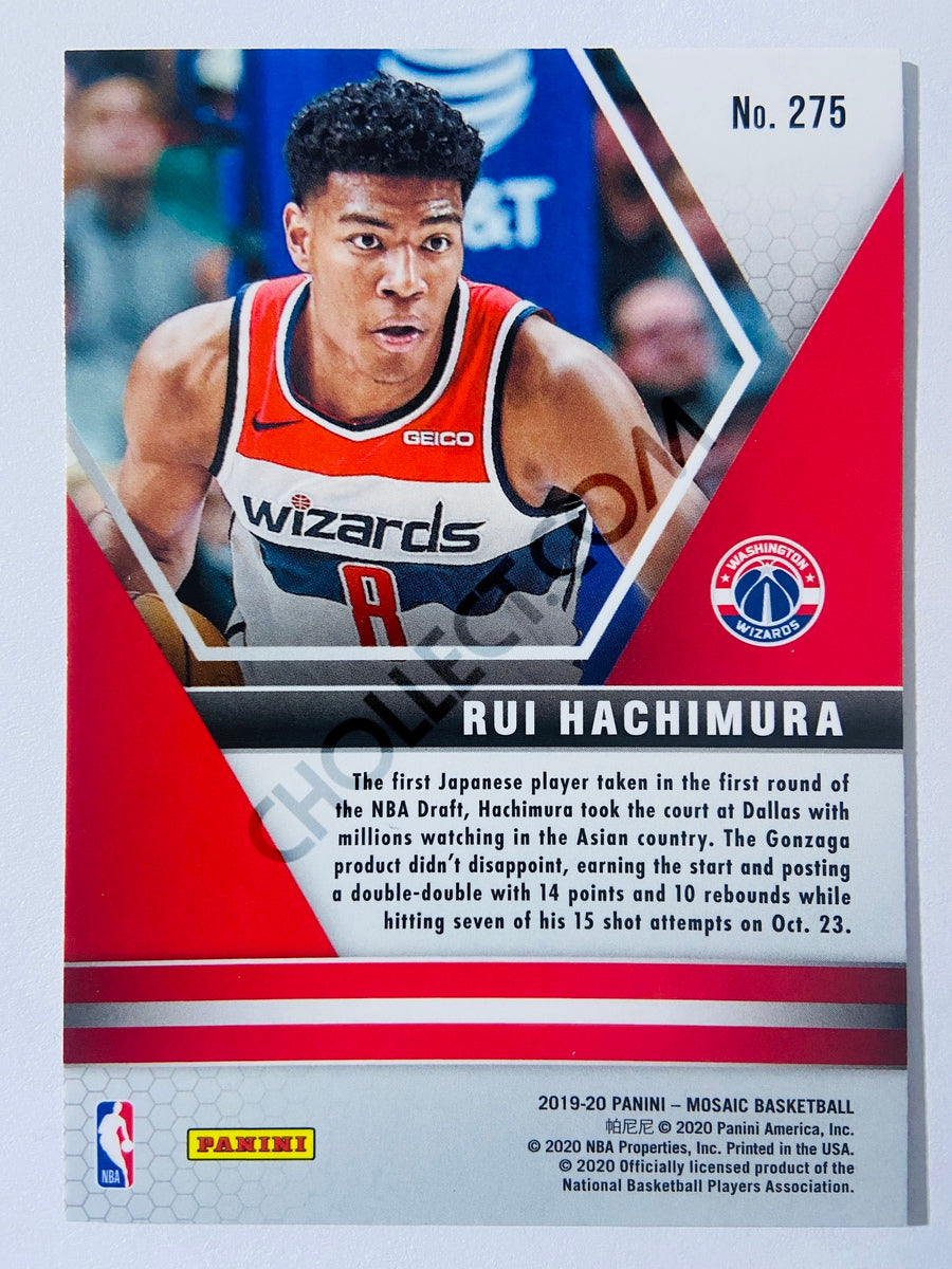 Rui Hachimura - Washington Wizards 2019-20 Panini Mosaic NBA Debut RC Rookie #275