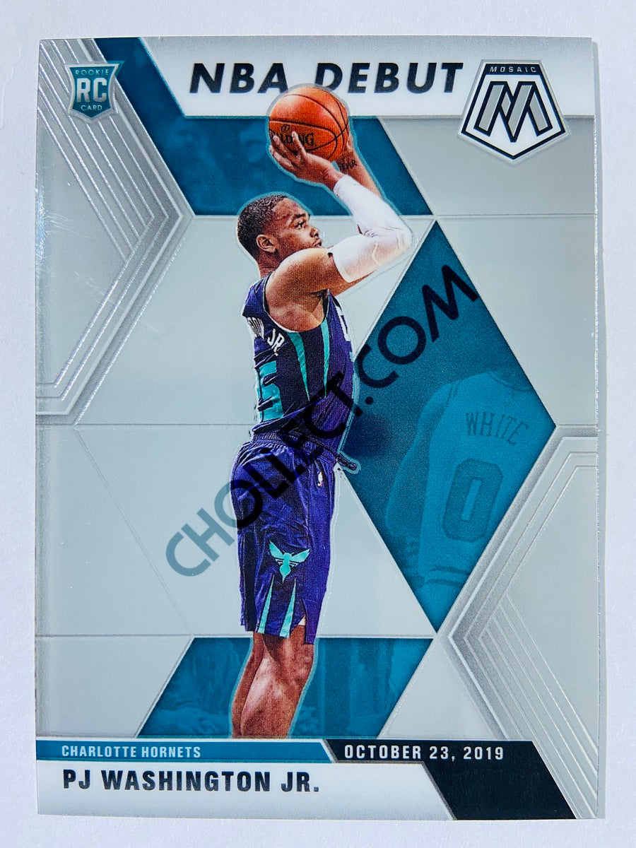 PJ Washington Jr. - Charlotte Hornets 2019-20 Panini Mosaic NBA Debut RC Rookie #278