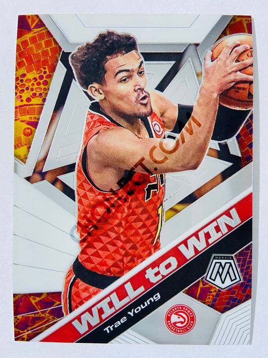 Trae Young - Atlanta Hawks 2019-20 Panini Mosaic Will to Win Insert #11