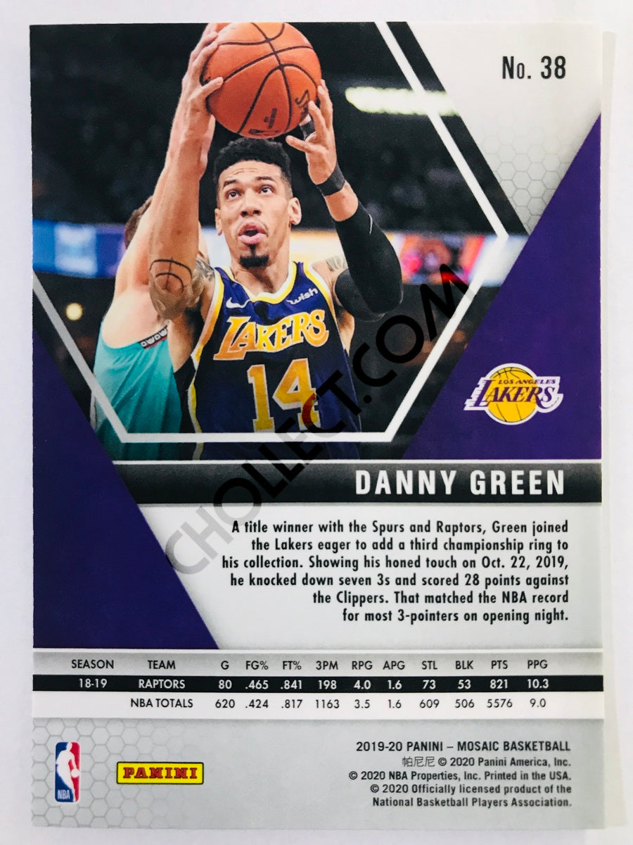 Danny Green - Los Angeles Lakers 2019-20 Panini Mosaic #38