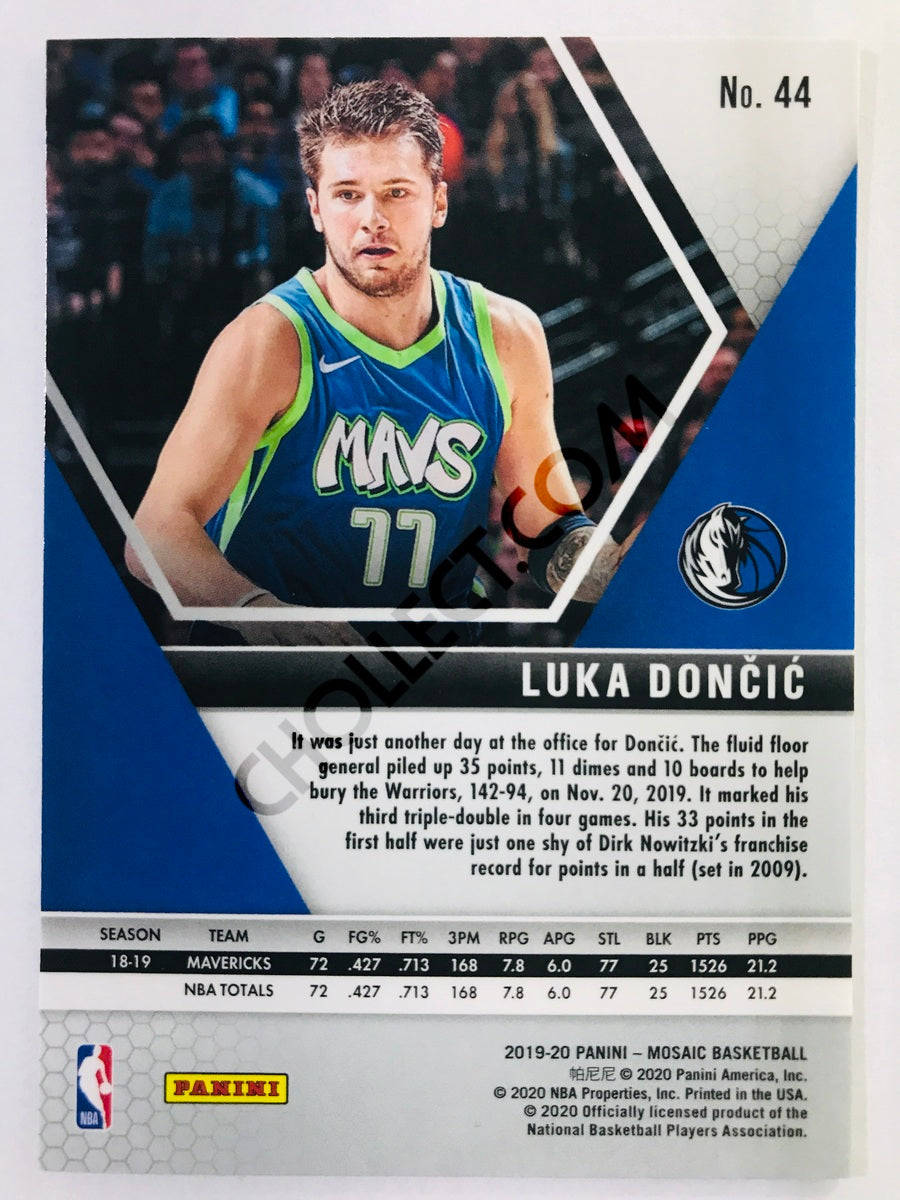 Luka Doncic - Dallas Mavericks 2019-20 Panini Mosaic #44